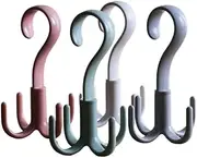 360° Rotatable Hook Creativity Spinner Hanger Deposit Hanging Closet Rod Rack Belt Holder Hook Bag Wind Spinner Hanger Kitchen Accessories 360°可旋转挂钩创意旋转衣架收纳挂衣橱杆架皮带支架挂钩包包风旋转衣架/503