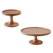Bamboo Cake Stand Dessert Display Plate for Parties Dessert Table Wedding