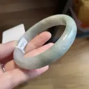 纯天然玉镯 Grade A jadeite bangle 59 mm Burmese Jade 100% Untreated Certified!