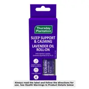 Thursday Plantation Sleep Support & Calming Lavender Oil Roll-on 9ml