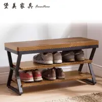 在飛比找momo購物網優惠-【PB FURNITURE 堡美家具】2.7尺工業風柚木色木