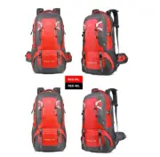 40L Hiking Backpack Waterproof Outdoor Camping Trekking Rucksack Bag Red