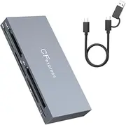 6 in 1 CFexpress Type B Card Reader for CFexpress Type B/SD/TF//XD/MS,USB 3.2 Gen 2 10Gbps CFexpress Adapter Memory