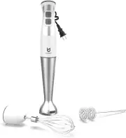 Immersion Hand Blender, 3-In-1 8-Speed Stick Blender with Milk Frother, Egg Whi