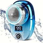 Mini Shaver Portable Electric Shaver, 2023 New Upgraded Pocket Shaver USB Mini Shaver Men's Rechargeable Waterproof Compact Electric Shaver Suitable For Home,