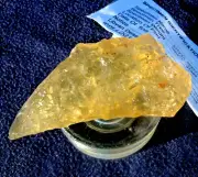 Libyan Desert Glass Meteorite Tektite impact specimen( 505 ct)dimples Gem A+