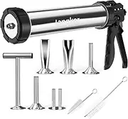 Jangker Beef Jerky Gun Kit - 2lb Stainless Steel Meat Gun for Homemade Beef Jerky and Sausages, Perfect Beef Jerky Maker and Jerky Kit
