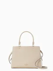 Leila Colorblock Pebbled Leather Medium Triple Compartment Satchel