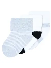 Underworks 3Pk Baby Terry Turnover Socks
