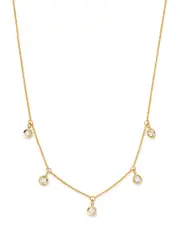 Roberto Coin 18K Yellow Gold Diamonds By The Inch Dangling Droplet Necklace, 18