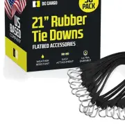 Pack of 50 Tarp Straps - 21" Long Bungee Cords for Secure Cargo in Cold Climates