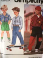 UNCUT Simplicity Pattern Pants Shorts Shirt 7956 SEWING