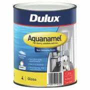 Dulux 1L Enamel Paint Aquanamel Gloss True Red