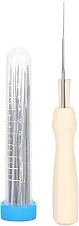 Wool Felting Needle Kit with Wooden Handle - 18 Rustproof Needles in 3 Lengths for DIY Crafting, Perfect for Beginners and Experienced Crafters