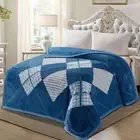 Super Soft 2kg 160 x 220 Mink Blanket - Berry Blue