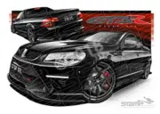 HSV MALOO GTSR PHANTOM A3 FRAMED PRINT CAR ART