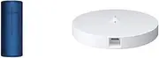 [Ultimate Ears] Boom 3 Portable Waterproof Bluetooth Speaker - Lagoon Blue With Power Up Wireless Charging Dock - White