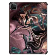 iPad Pro 11-inch (3rd/4th gen) iPad Impact Case Liquid Rose Gold Marble Luxe by Nature Magick - Rose Gold Bronze Copper Teal