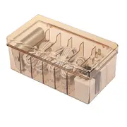 6 Compartments Data Cable Management Box Power Cord Organizer Box Charger Storage Box with Lid