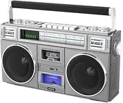 ANTPO Retro Vintage AM FM Radio Bluetooth, Portable Radio Transistor with Best Sound, Rechargeable Radio, TWS,
