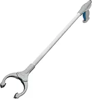 Unger Grabber Plus Reacher Lightweight Multi-Purpose Pickup Tool with Ergonomic Trigger Grip, 360 Degree Rotating Head, and Magnetic Tip, 32",Green