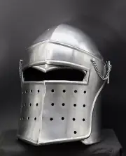 Helmet Medieval Knight Templar Helmet Crusader Costume Armor LARP