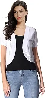 [Sofishie] Crocheted Open Shrug, A White, Large
