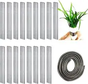 Fortunemee Aquarium Plant Over Weight Anchor, 17 PCS Lead Sheets and 40 inches Lead Strip, Can Cut Metal Strips Aquatic Weight Anchor for Aquarium Fish Tank Plants Reinforced Weight Prevents Floating
