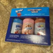 Kool Aid Cotton Candy Flossing Sugar 3 Pack 16 Ounce Flavors