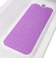 Extra-Long Non-Slip Bathtub & Shower Mat 39”x16” (Smooth/Non-Textured Tubs On...