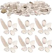 CLISPEED Crystal Chips Stone - Crushed Crystals Gemstone - Tumbled Crystals Chips For Crafts Vases Filler Aquarium Plant Decoration 100g