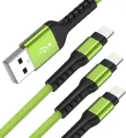 iPhone Charger Cable 3Pack, Premium Apple MFi Certified Lightning Fast Charging