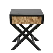 [Florabelle Living] Toga Bedside Table Black