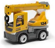 MultiGO Build Sandpit Toy for Children from 3 Years - Large Crane with Driver - Sand Toy for Outdoor Games - Car for The Garden