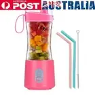 Portable Cordless Blender & 6 Blades - USB Rechargeable Juicing Cup (Pink)