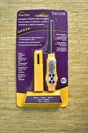 Taylor 9877FDA Waterproof Digital - Dishwasher Safe Thermometer with 1.5mm Probe