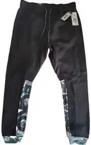 MARC ECKO ecko unltd Mens Sweatpants Fleece Jogger Black NWT EO31G657