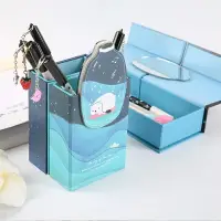 在飛比找樂天市場購物網優惠-可折疊站立文具盒可變形網紅筆盒多功能可以變成筆筒式一體鉛筆盒