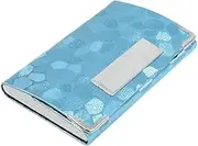 [XYZOOM] XYWHPGV Block Stone Print Faux Leather Id Business Card Holder, Light Blue(62202 a72d1 1de60 9f173 82e8c bb334