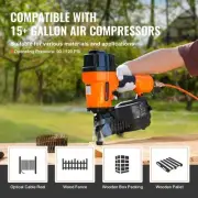 MCN90 15 Degree Pneumatic Nail Gun Coil Framing Nailer 45mm to 90mm Tool