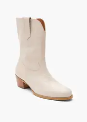[Taking Shape] Taking Shape Leather Western Boot Size 38 in Ivory - Women's Shoes Ivory