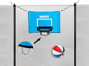 MINAYI Basketball Hoop for Trampoline |Including Small Basketball |Waterproof and Sunscreen Materials |Choice of Trampoline Basketball Game |Trampoline Basketball Hoop for Child