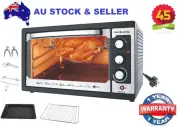 Bos & Sarino 45L 1800W Convection Rotisserie BBQ Oven 4 Stainless Steel Elements