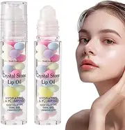 Colorless Lip Make-up, Rolling Ball Lip Oil, Oil Roller Ball - Moisturizing, Macaron Base Moisturizing Hydrating Lipstick Hydrating Non-Sticky Balm