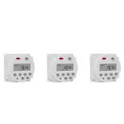 3X 1 Second Interval 220V Digital LCD Timer Switch Weekly6356