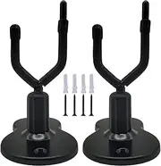 Violin Hanger Wall Mount - 2X Violin Hook with Bow Holder,Space Saving String Instrument Display Stand for Home, Studio, Music Room