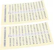VINTORKY Guitar Fretboard Sticker 2 Pack Guitar Scale Decals Supply Music Education Tool for Beginners