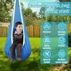 Kids Pod Swing Seat Sensory Hammock Chair Swing with Inflatable Pillow RoJVu
