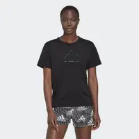 在飛比找momo購物網優惠-【adidas 愛迪達】運動服 短袖上衣 女上衣 短T 黑 
