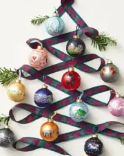 New Vera Bradley Ornaments Christmas Advent Calendar 12 Glass Damaged Box